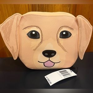 Vera Bradley Faux Leather Best in Show Dog Cosmetic Bag. NWT.